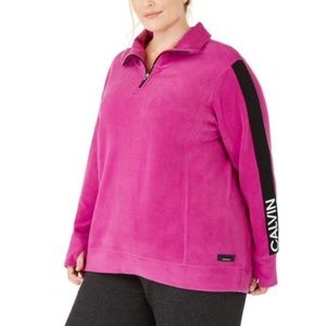 NWT CALVIN KLEIN Womens Pink Long Sleeve Sweater